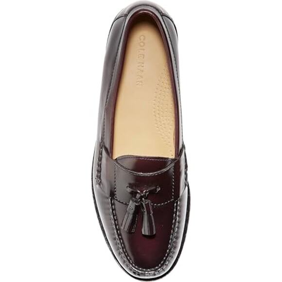 NWT Cole Haan Men’s Pinch Tassel Loafer Burgundy Size 14 D main image 4